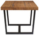 52" Distressed Solid Wood Dining Table, Reclaimed Barnwood