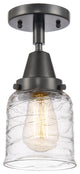 Innovations 447-1C-BK-G513-LED 1-Light Flush Mount, Matte Black