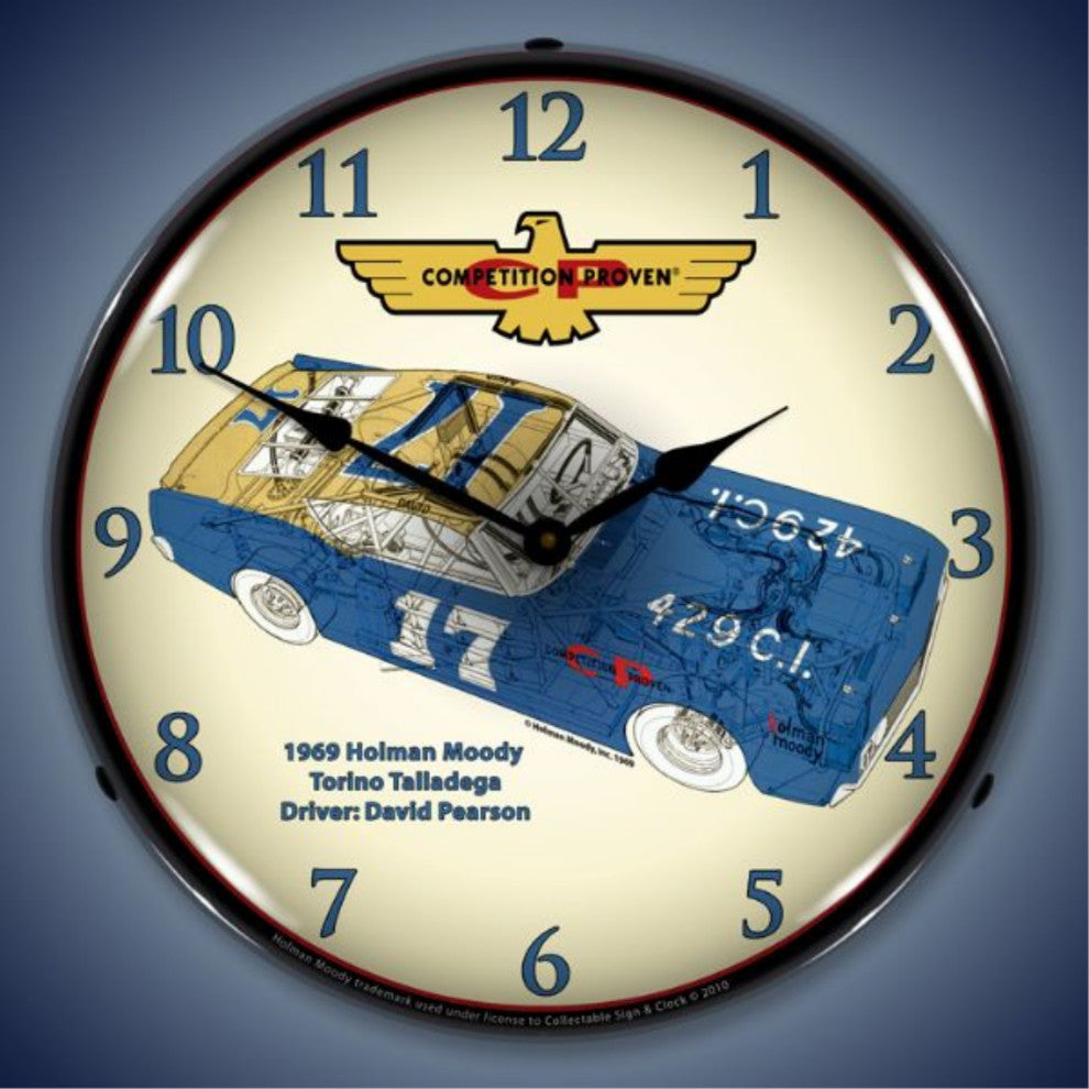 HM1002241 Holman Moody Torino Clock