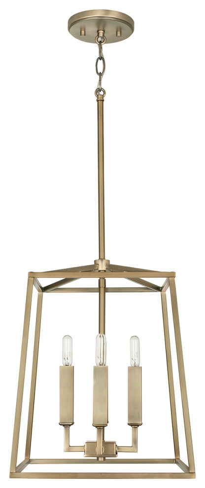 Capital Lighting 537641 Thea 4 Light 12"W Taper Candle Pendant - Polished