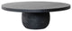Round Mango Wood Pedestal, Black