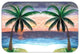 Twin Palms Plush Bath Mat, 30"x20"