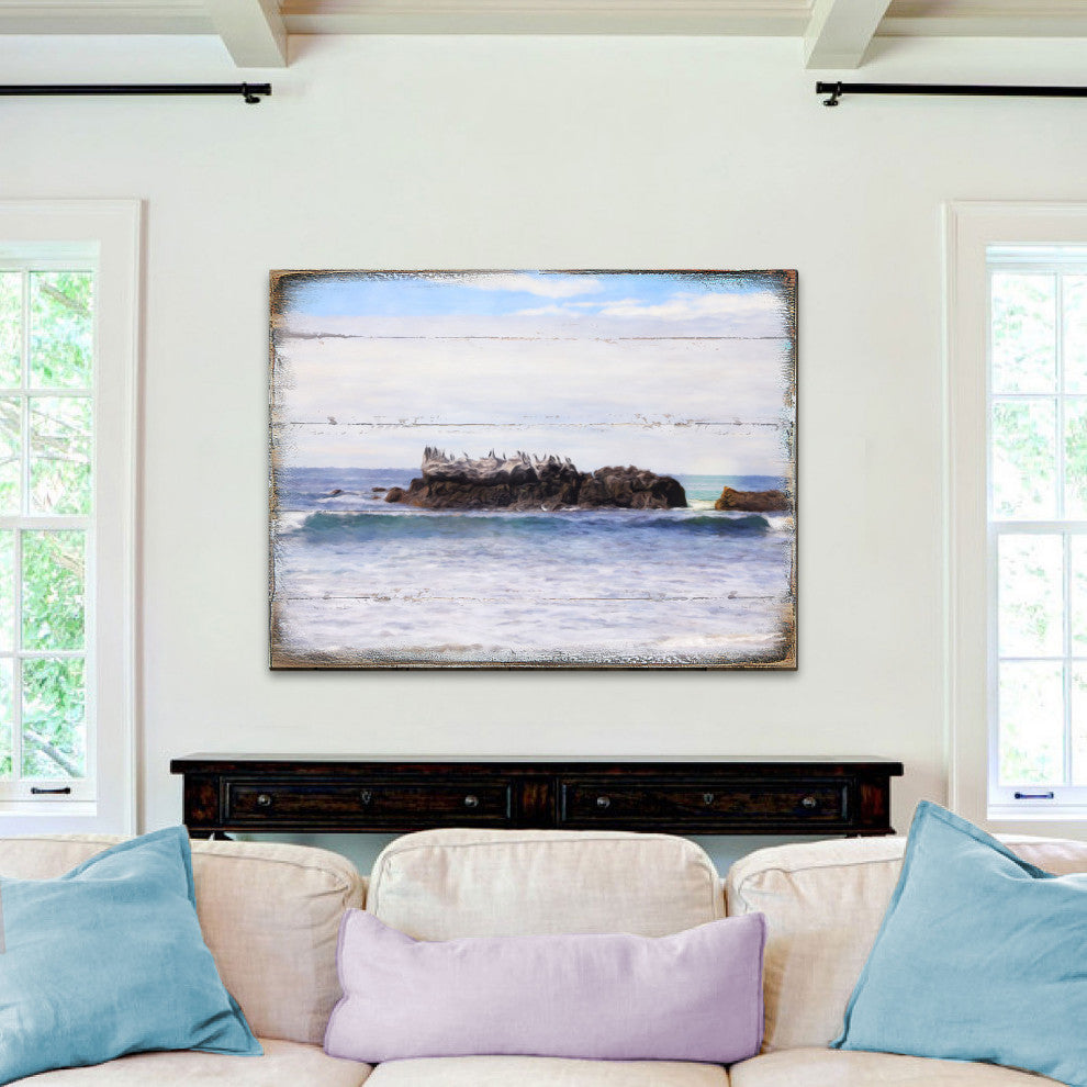 Decorative Pattern Wooden Block, 18"x12"