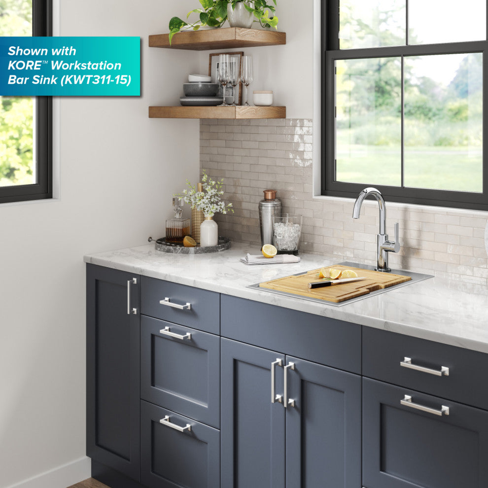 Oletto 1-Hole Kitchen Bar Faucet Matte Black