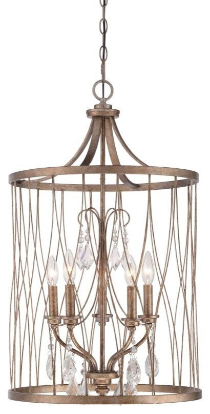 Minka-Lavery 4405-581 5 Light Pendant West Liberty Olympus Gold