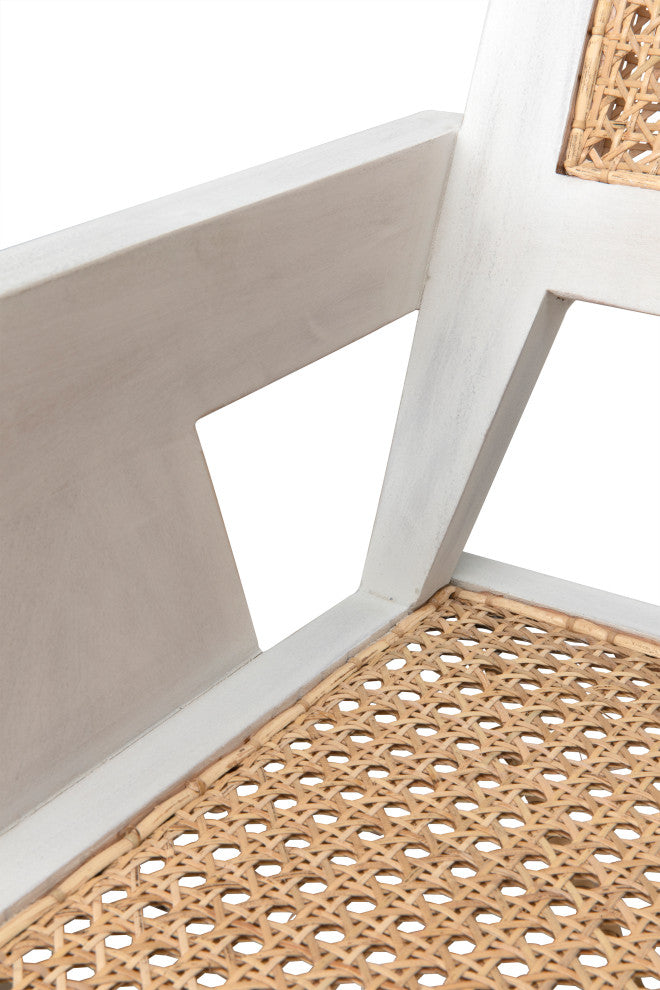 Jude Chair With Caning, White Wash