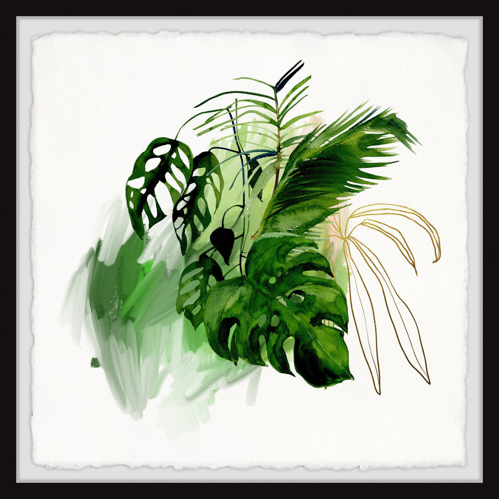 "Garden Gateway" Framed Painting Print, 12x12