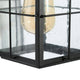 LNC 1-Light Transitional Matte Black LED Outdoor Lighting, Wall Sconce With Motion Sensor