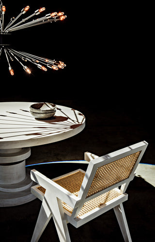 Jude Chair With Caning, White Wash