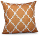 Trellis Decorative Pillow, Gold, 20"x20"