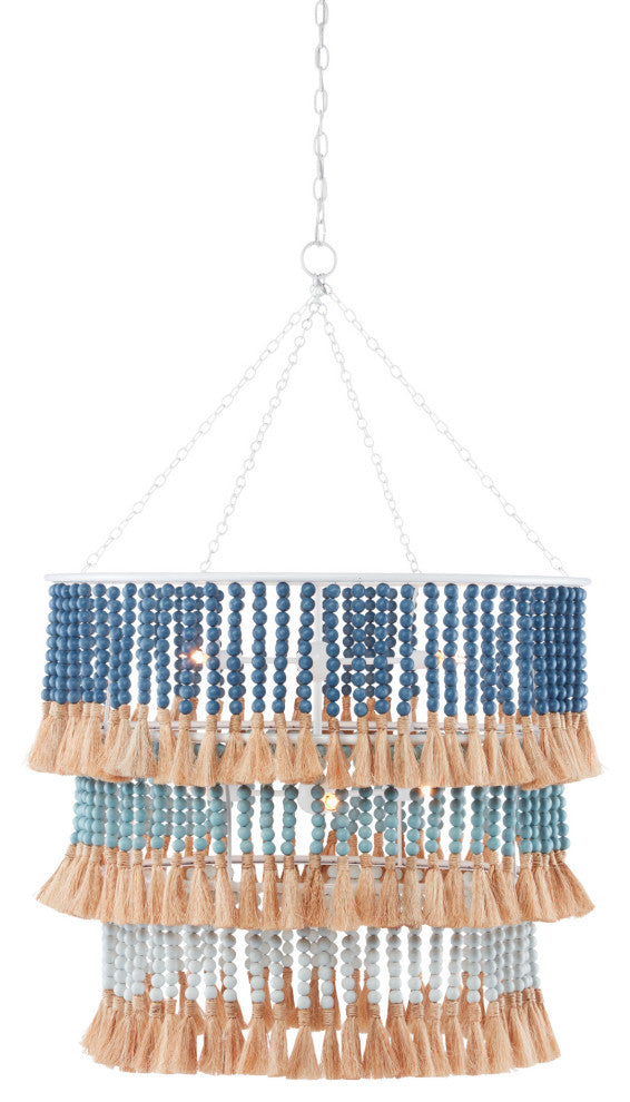 St. Barts Blue Chandelier