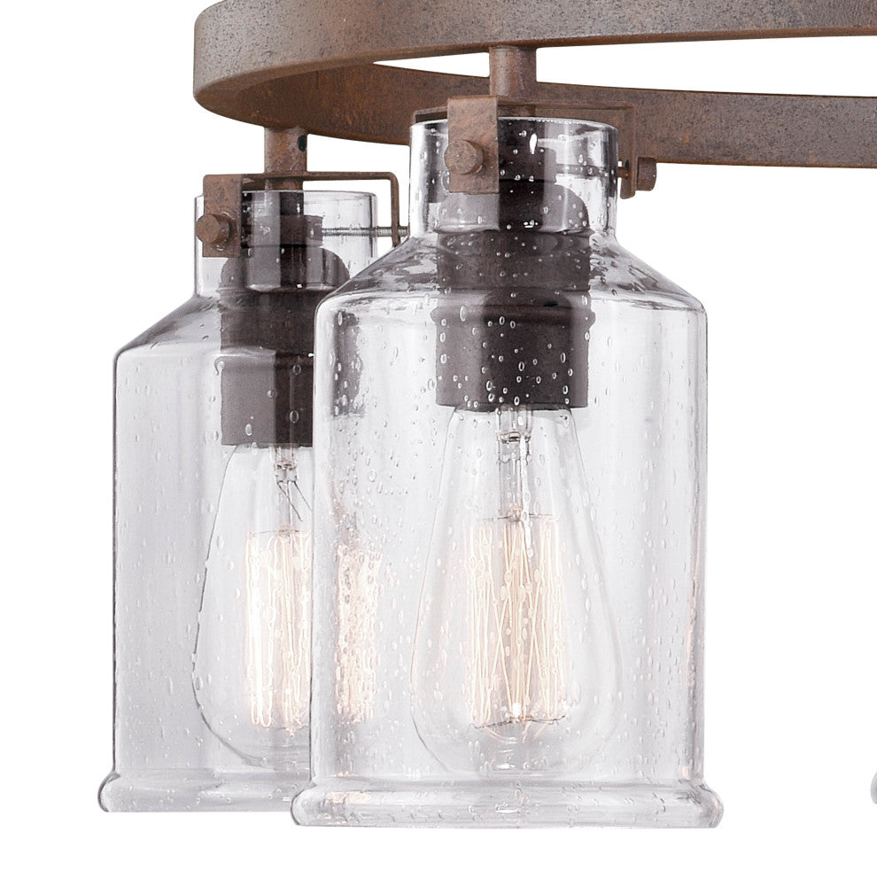 Milone 5L Chandelier Textured Rustic Bronze