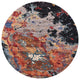 Ahgly Company Indoor Round Mid-Century Modern Area Rugs, 4' Round