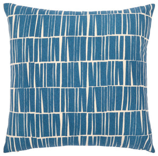Surya Natur Pillow Shell With Down Insert 18"H X 18"W Dark Blue