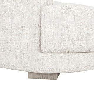 Laguna 166" Modular Feather-Cushion Sectional Sofa, Wheat Cream Beige Polyester Tweed, Left-Arm Facing