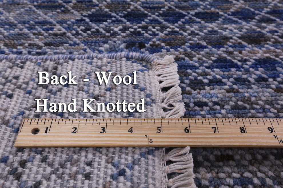 10' 0" X 14' 0" Handmade Savannah Grass Wool Rug - Q13194
