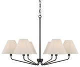 Capital Lighting 456661-713 Chadwick 6 Light 34"W Chandelier - Espresso