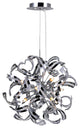 Swivel 12 Light Chandelier With Chrome Finish