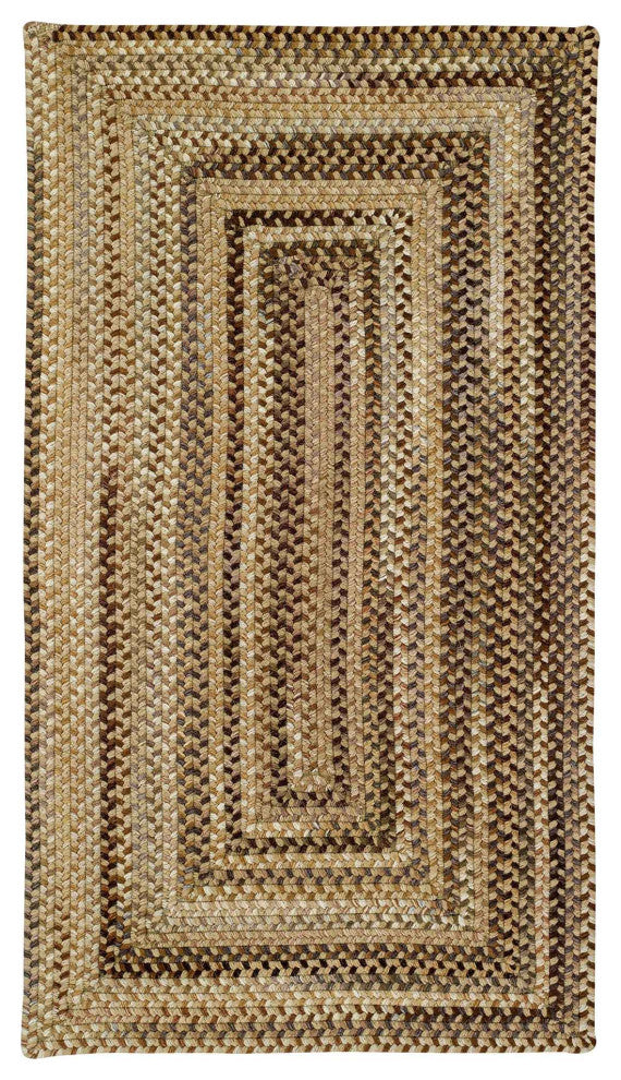 Capel Manchester Beige Hues 0048_750 Braided Rugs - 11' 4" X 14' 4" Concentric R