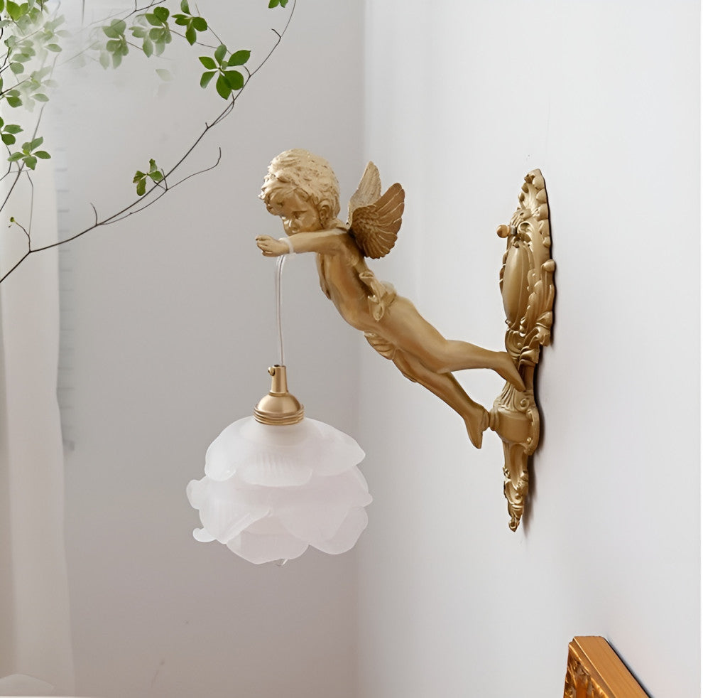 Luxury Wall Lamp in Medieval Style for Living Room, Bedroom, B, Warm Light