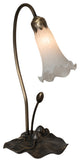 Meyda Lighting 13730 16" High White Pond Lily Accent Lamp