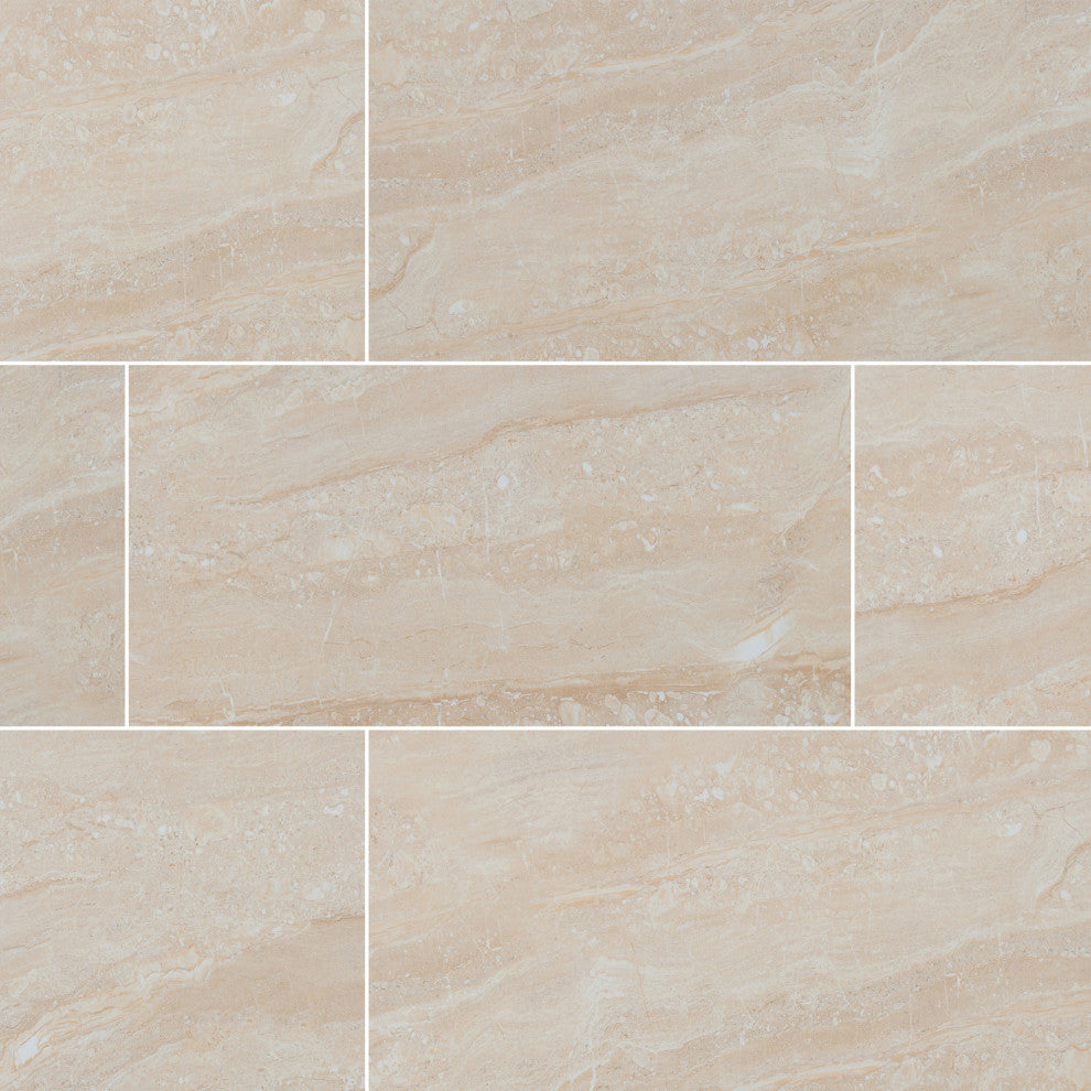 MSI NARI1224P Aria - 12" x 24" Rectangle Floor Tile - Polished - Cremita