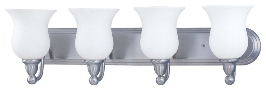Nuvo Glenwood 4-Light 31" Brushed Nickel Bath Light Wall Light