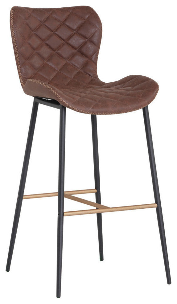 Lyla Counter Stool, Antique Brown, Set of 2