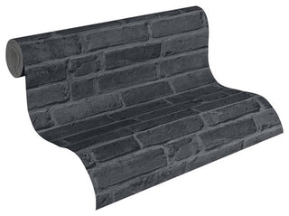 Textured Wallpaper Faux Featuring Brick Wall, 942833