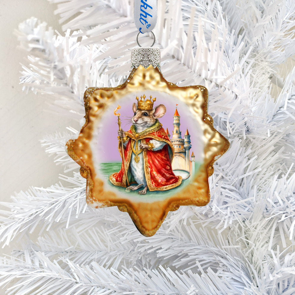 Mouse King Mercury Glass Ornaments Christmas Decor