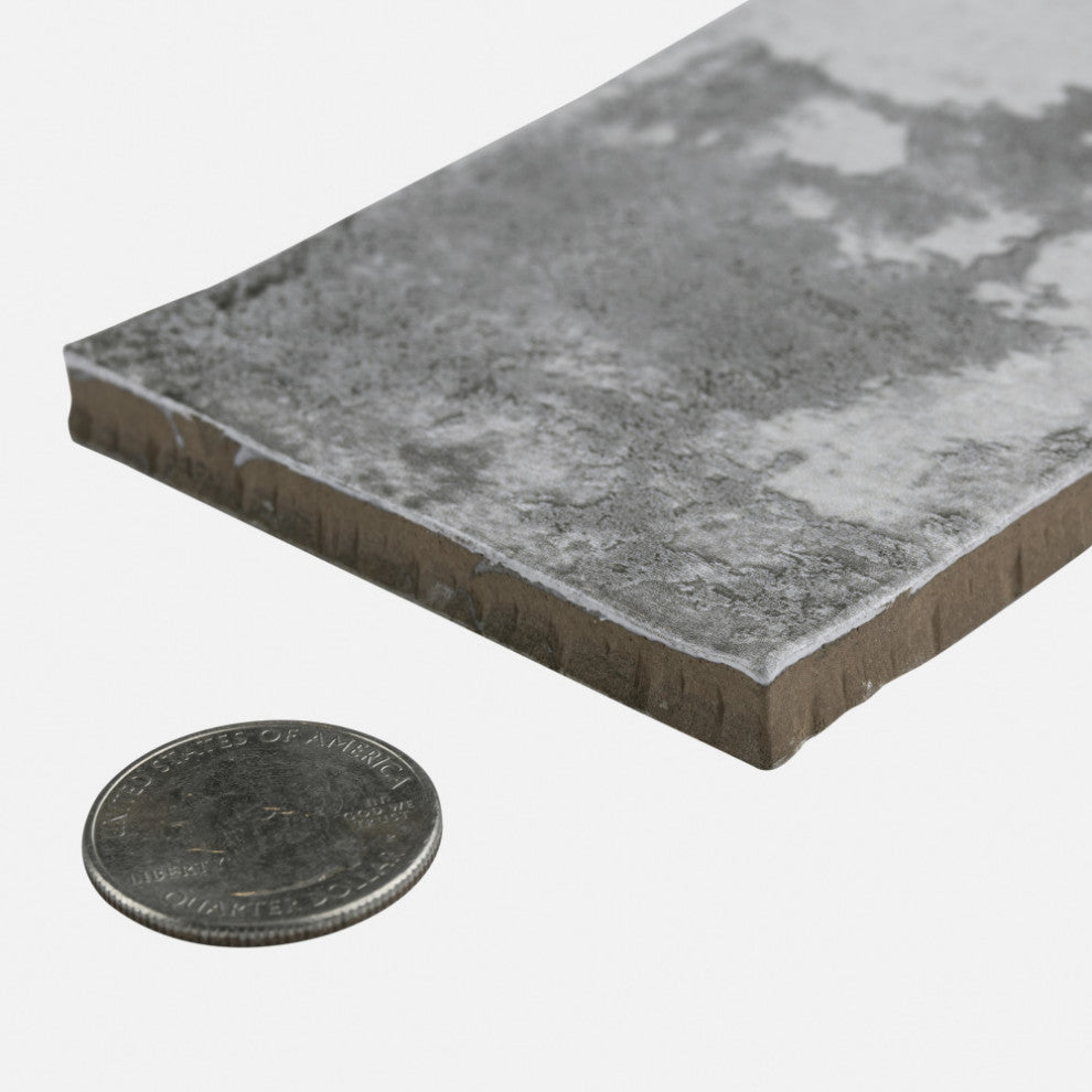 Biarritz Ceramic Wall Tile, Grey