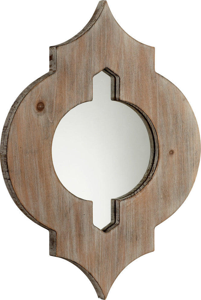 Cyan Design Turk Mirror, Washed Oak