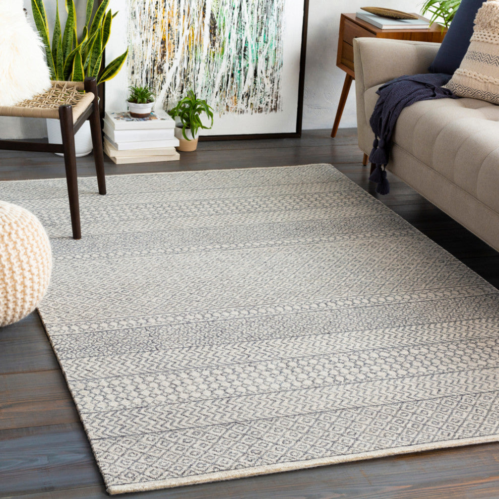 Surya Maroc MAR2301 Bohemian Area Rug, Teal, 10' x 14' Rectangle