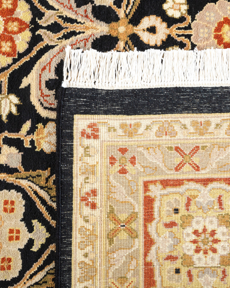 Mogul, One-of-a-Kind Hand-Knotted Area Rug Black, 9'2"x12'2"