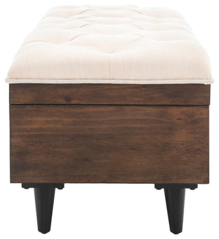 Safavieh Liam Tufted Cocktail Ottoman, Light Beige