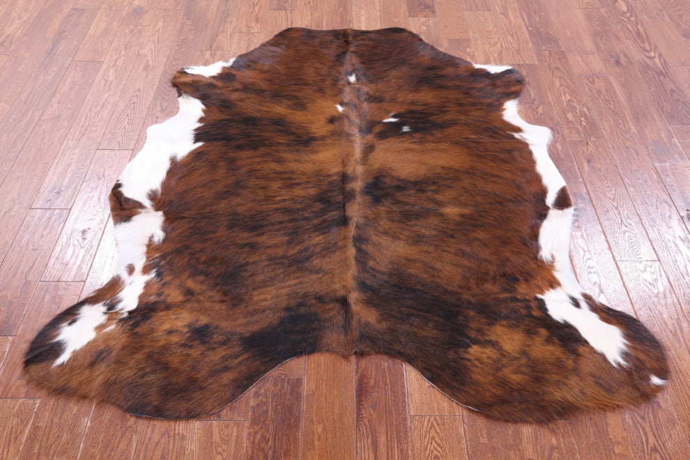 Brindle Natural Cowhide Rug 6' 0" X 5' 5" C1734