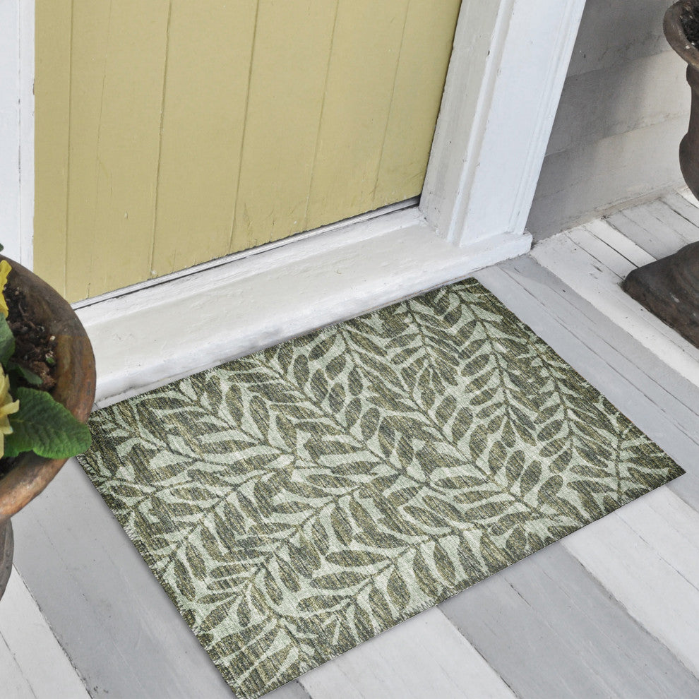 Indoor/Outdoor Sedona SN5 Fernway Machine Washable 1'8" x 2'6" Rug