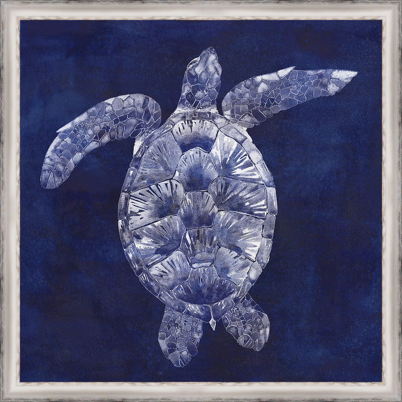 "Custom Sea Turtle Shadow II" Wall Art, 21"x21"