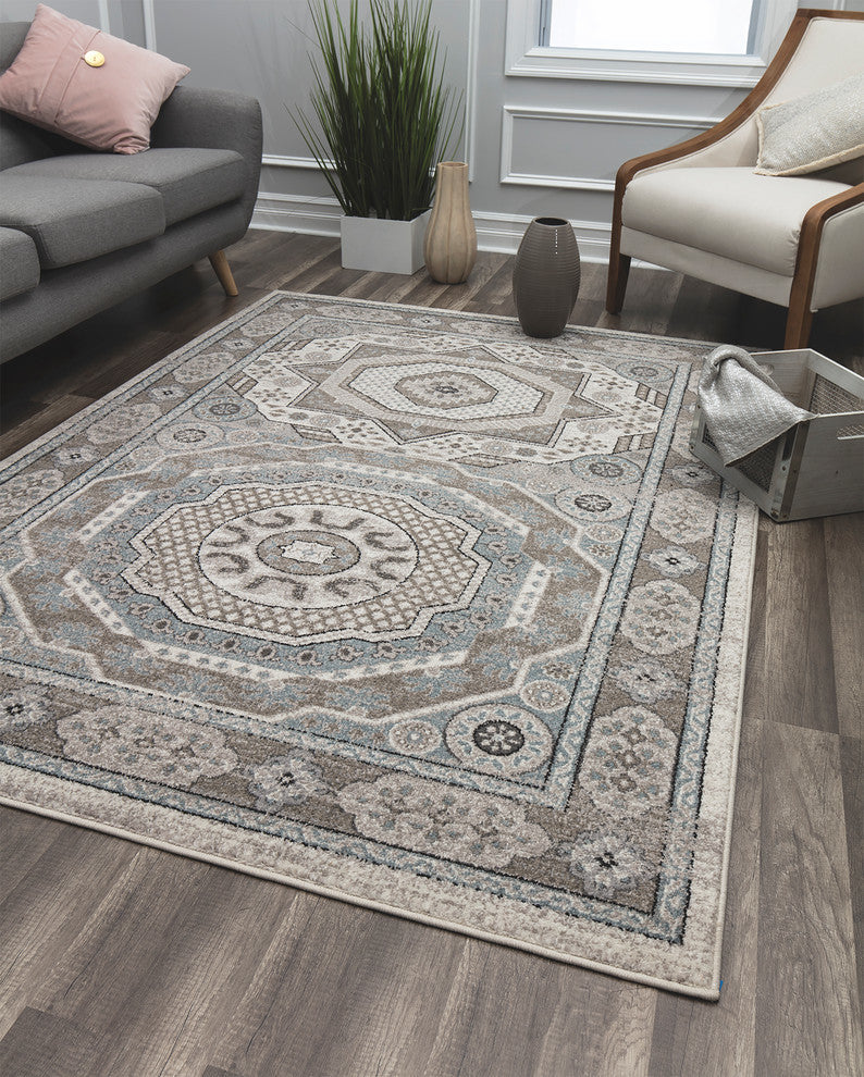 Everett Vintage Transitional Soft touch Area Rug By Rugs America, 5'' X 7''