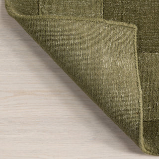 Petra High-Low Wool-Blend Area Rug, Verdant Green 10' x 14'