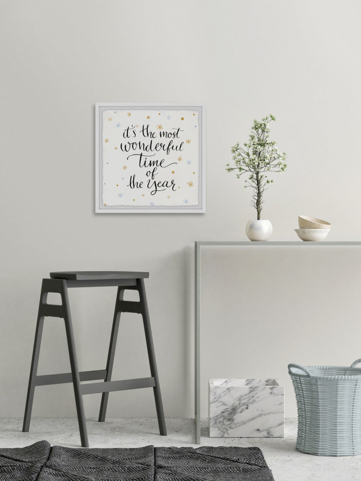 "Most Wonderful Time" Framed Painting Print, 32x32
