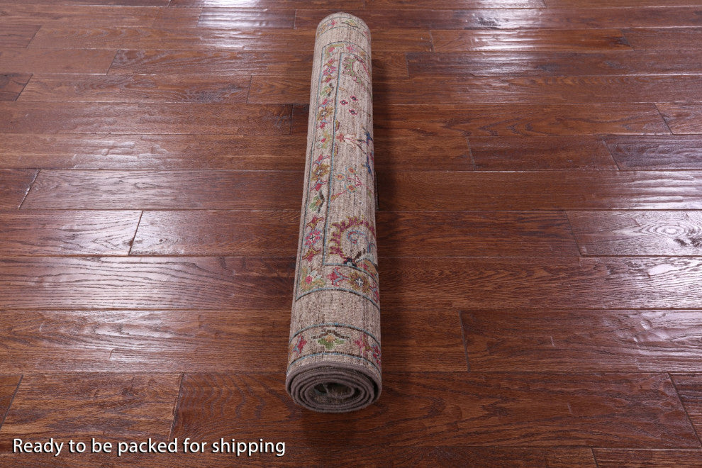 3' 6" X 5' 1" Persian Tabriz Hand Knotted Wool Rug Q10032