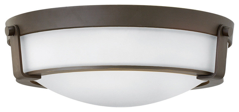 Hinkley Hathaway Three Light Flush Mount 3225OB-WH