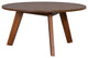 GDF Studio Canton Acacia Coffee Table, Mid-Century Modern Round Design, Brown