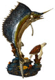 Sailfish and a Large Sea Turtle Bronze Statue Size: 47" x 29" x 68"H