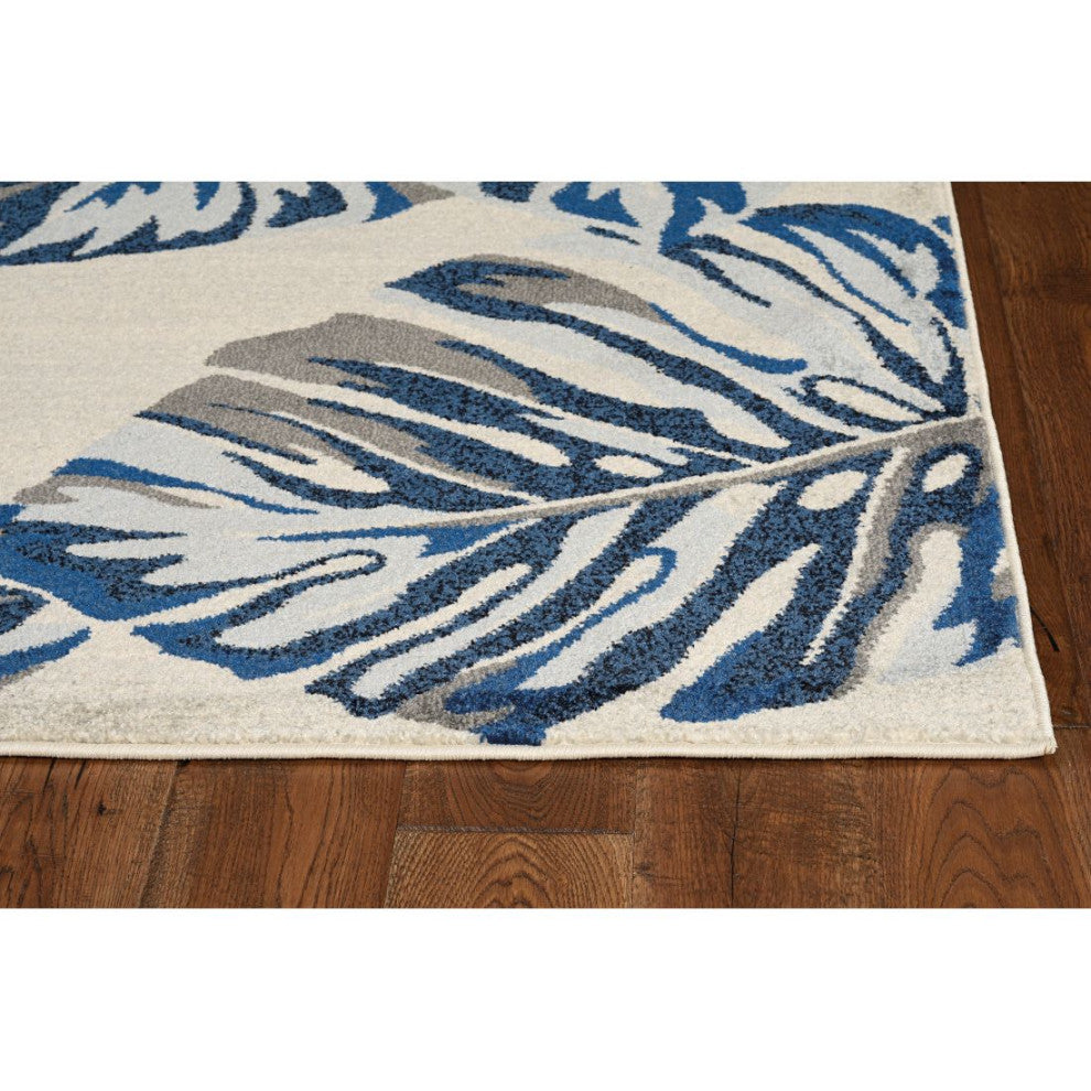 KAS Stella 6254 Gray/Blue Nassau Area Rug, 9'10"x13'2"