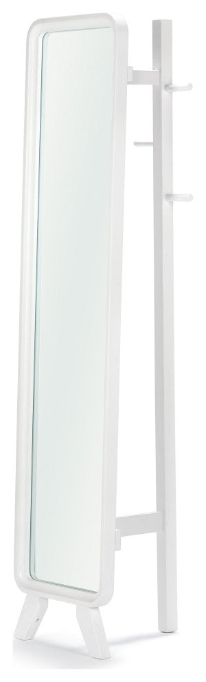Capri Mirror, White
