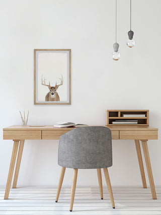 "Winter Deer" Framed Painting Print, 8x12