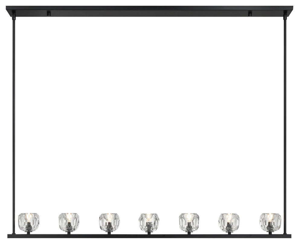 Crystorama Lighting Group ARA-10267 Aragon 7 Light 56"W LED - Soft Brass