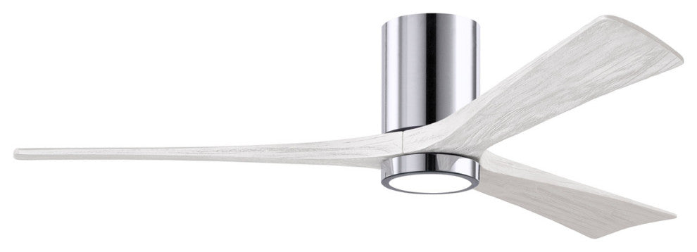 Matthews Fan Irene-3HLK With Lighting Kit, Polished Chrome, 60", Matte White